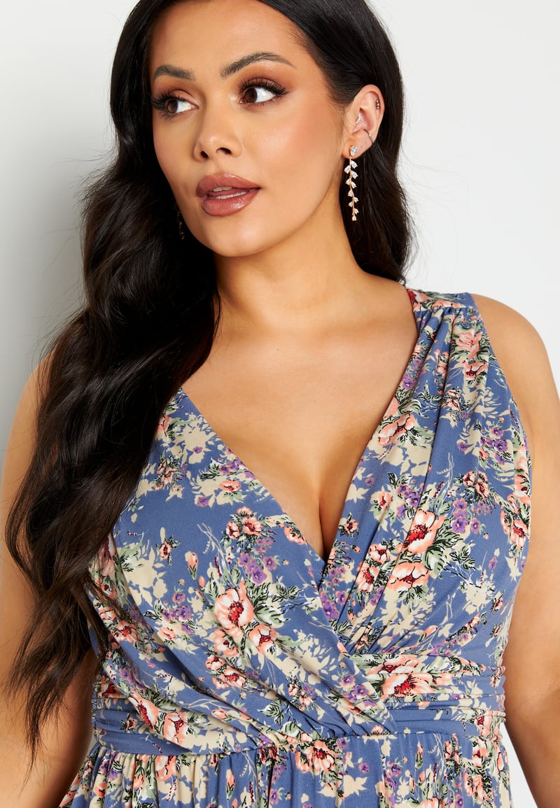 Bubbleroom Occasion Draped Soft Midi Dress