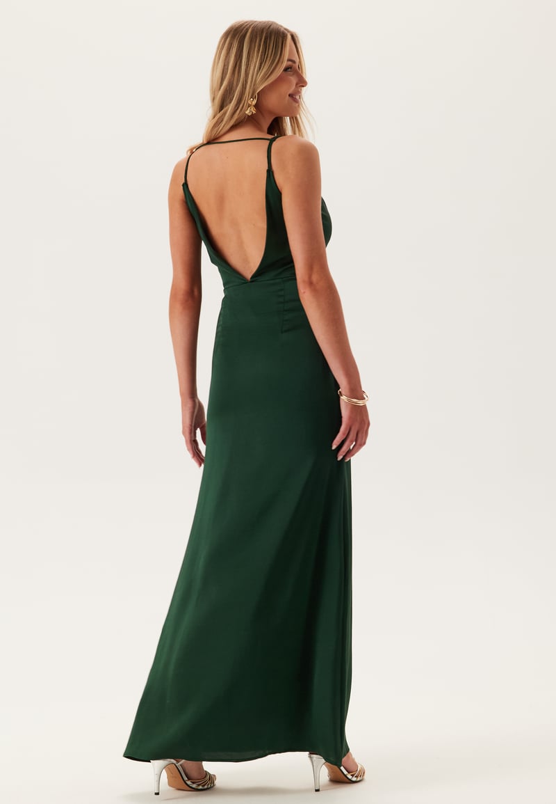 Bubbleroom Occasion Waterfall Mermaid Satin Gown
