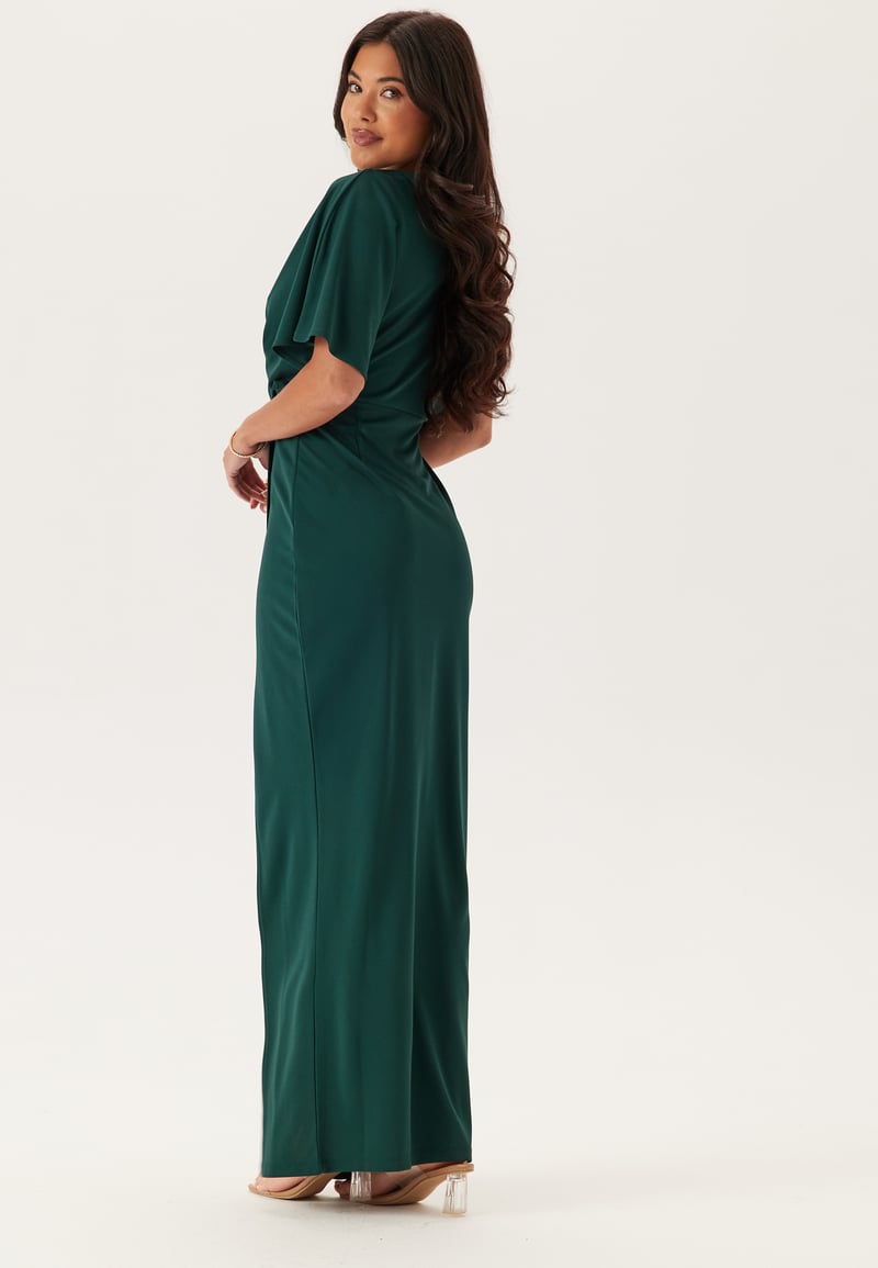 Bubbleroom Occasion Wrap Slit Maxi Dress