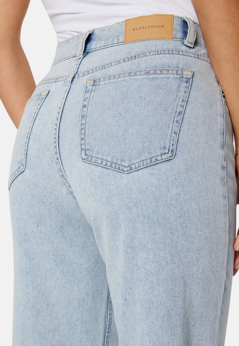 BUBBLEROOM Wide Straight Jeans 