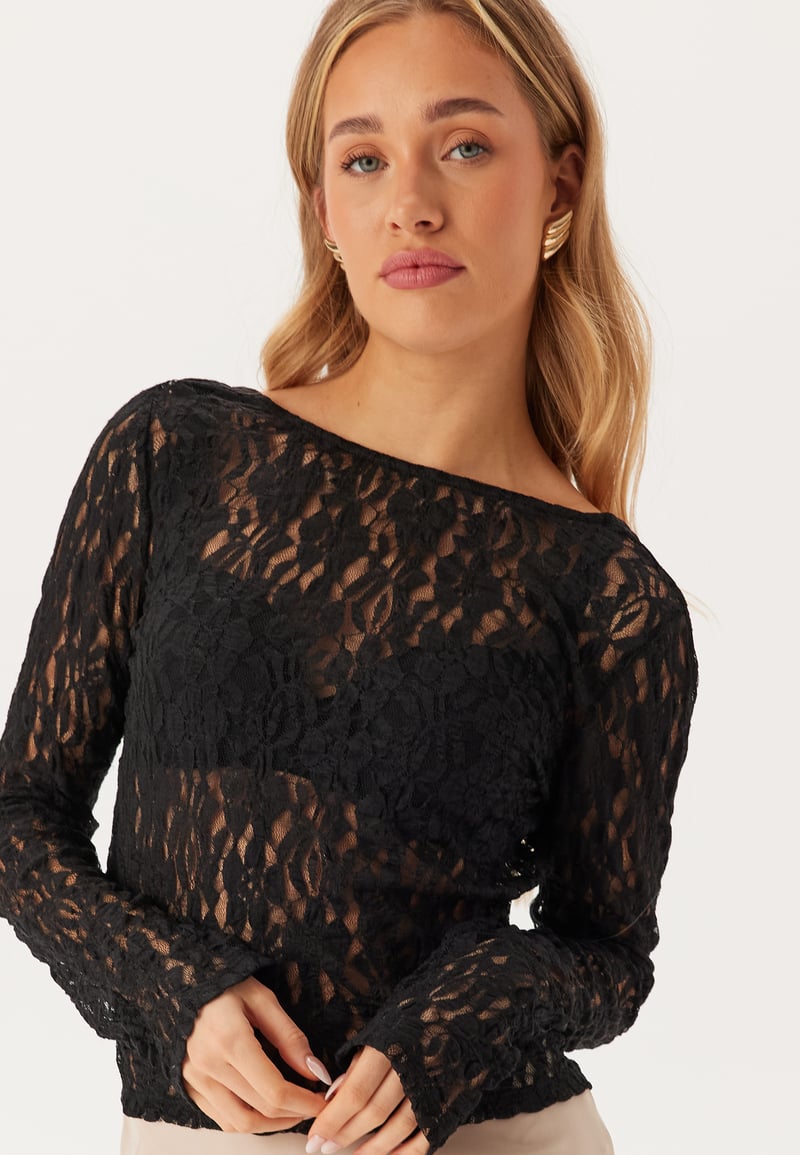 BUBBLEROOM Reversible Lace Cardigan