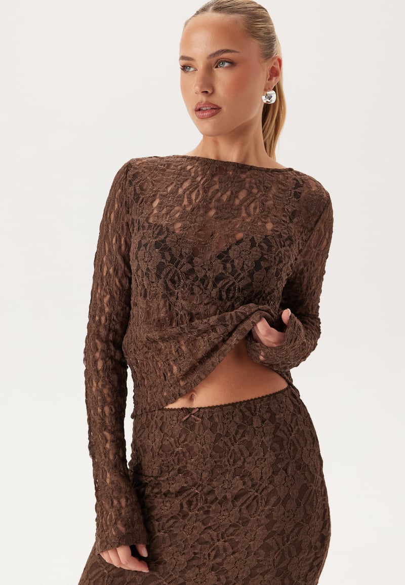 BUBBLEROOM Reversible Lace Cardigan