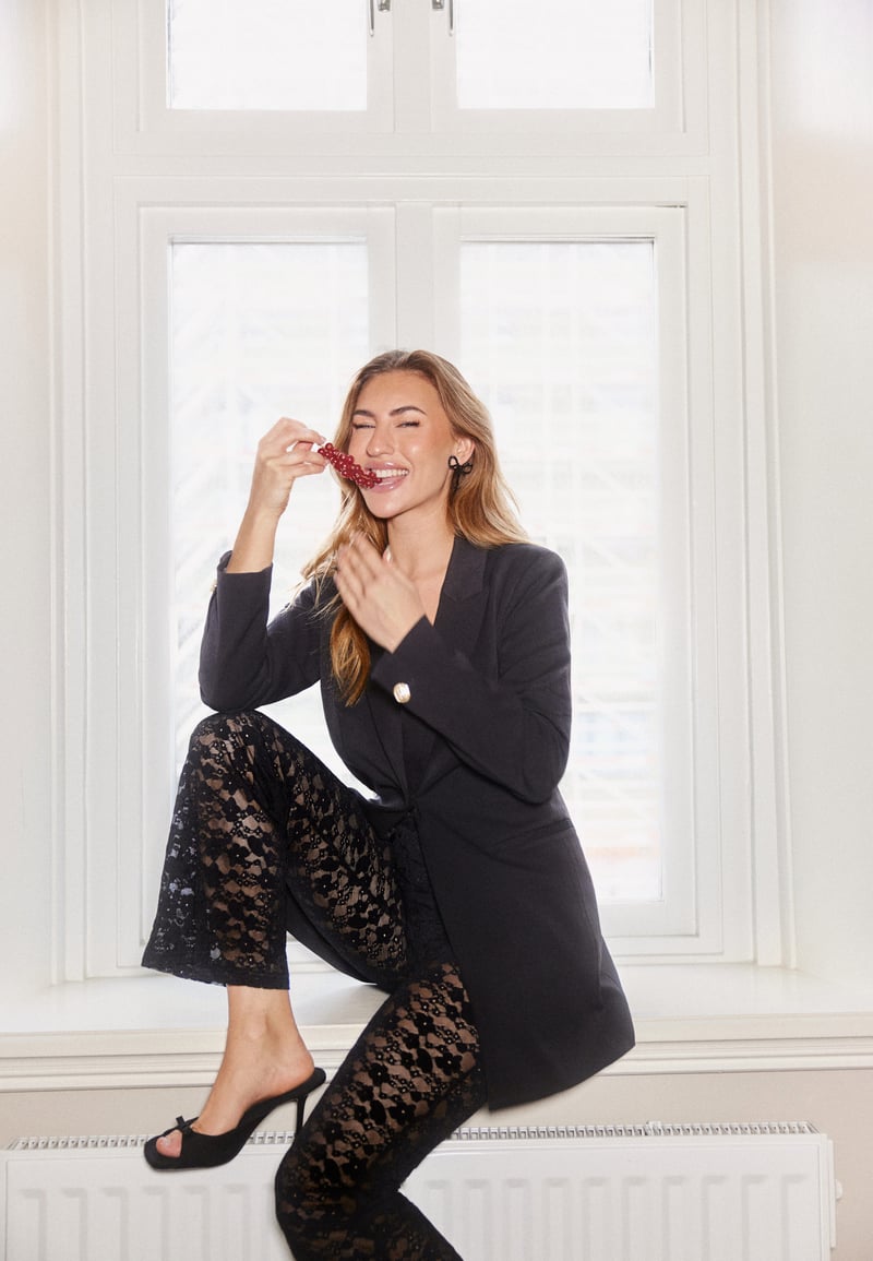 BUBBLEROOM Rochelle Long Blazer