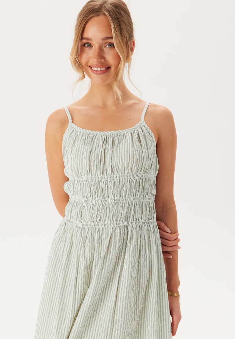BUBBLEROOM Seersucker Smock Dress