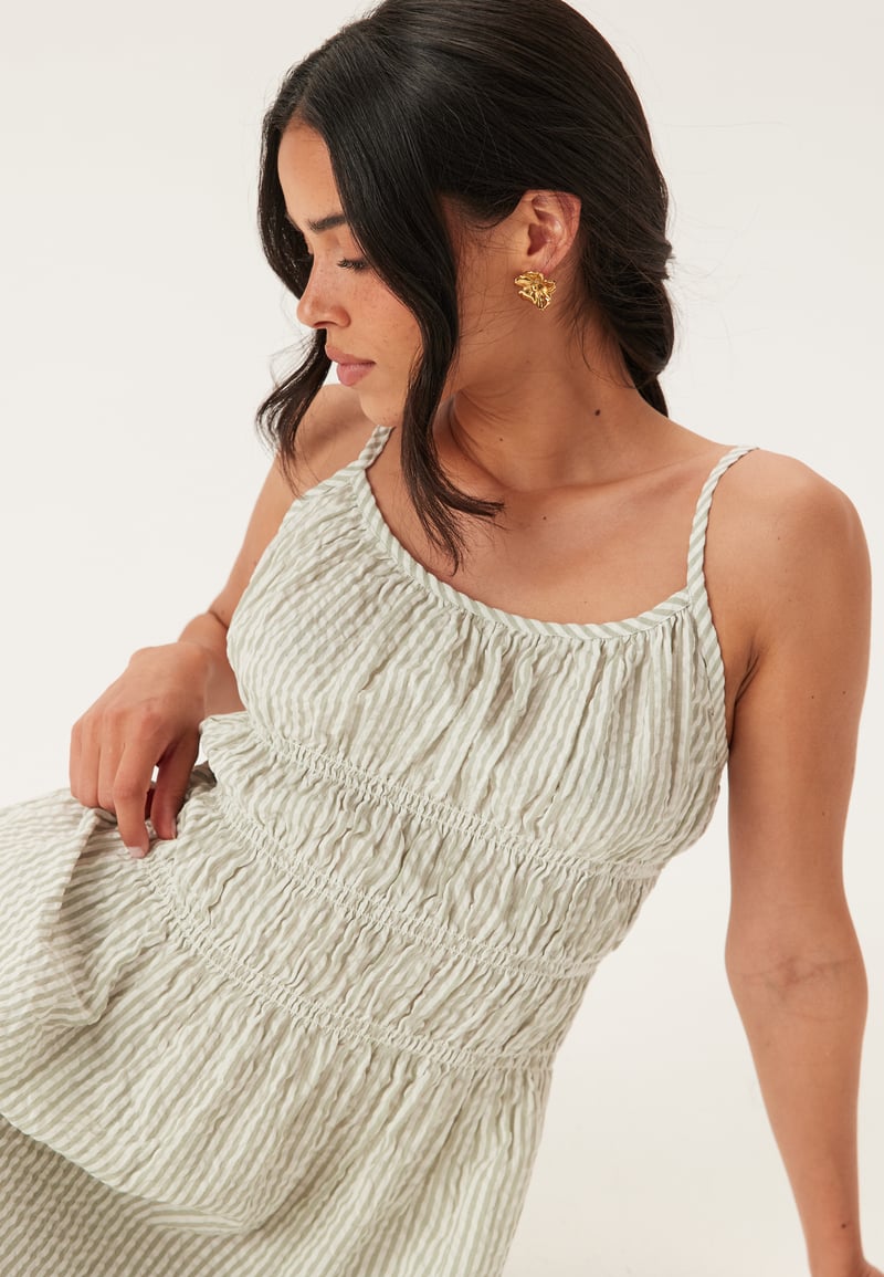 BUBBLEROOM Seersucker Smock Dress