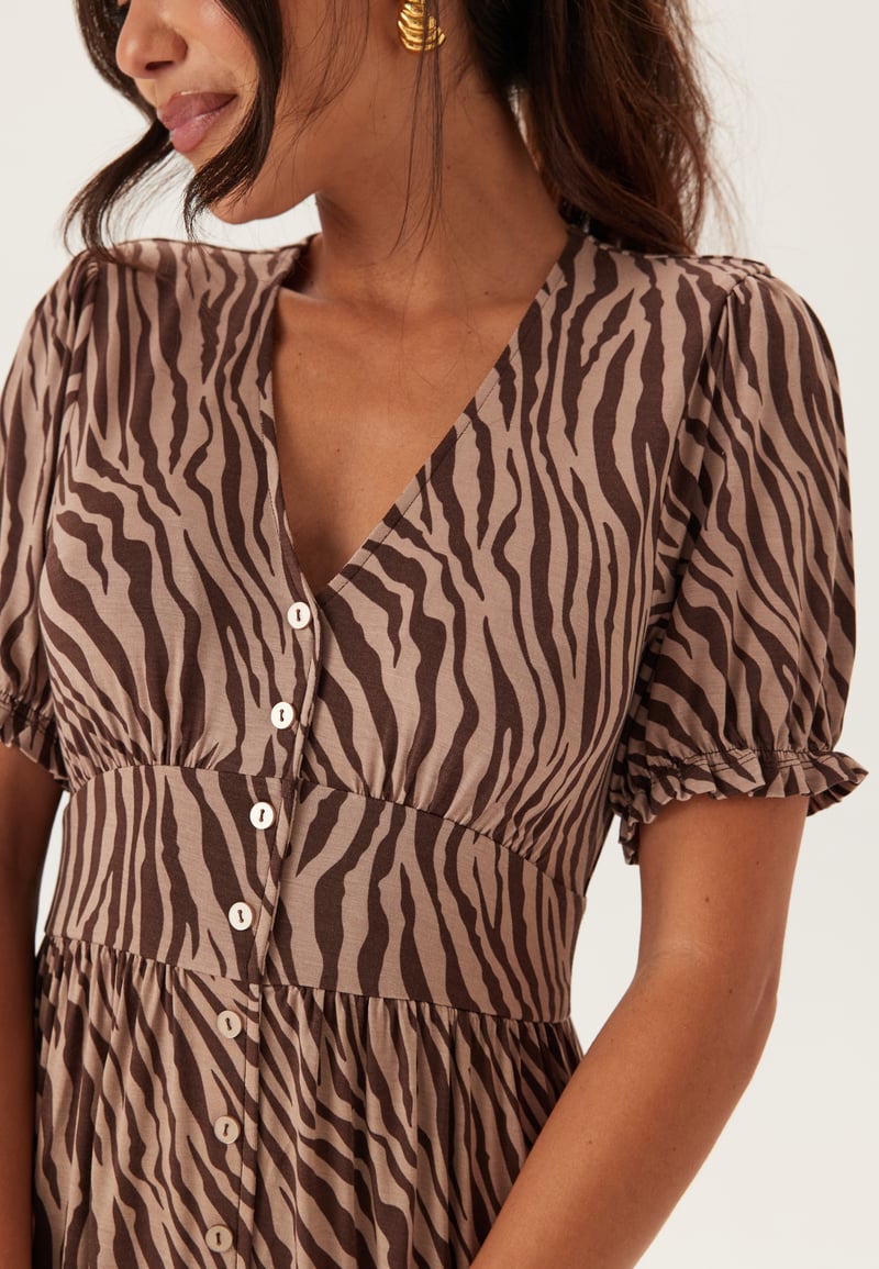 BUBBLEROOM Soft Short Button Dress