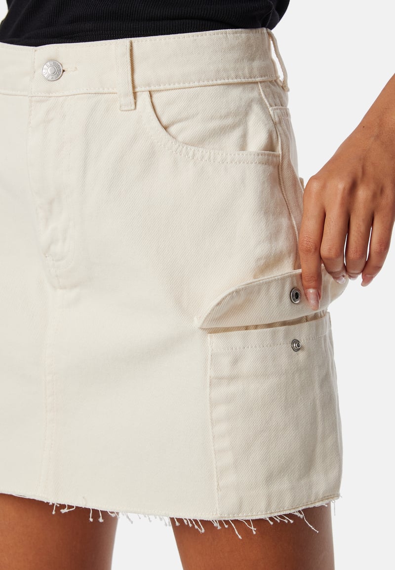 BUBBLEROOM Short Cargo Denim Skirt