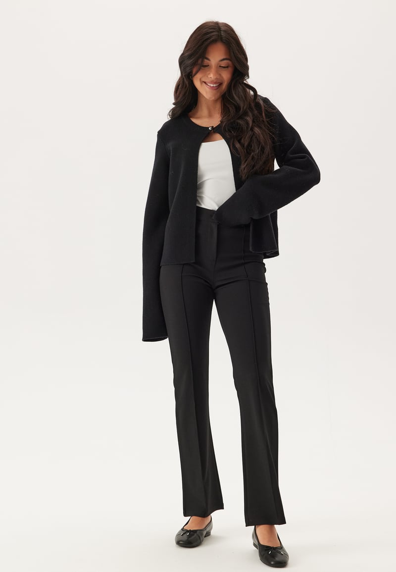 BUBBLEROOM Soft Flared Suit Trousers