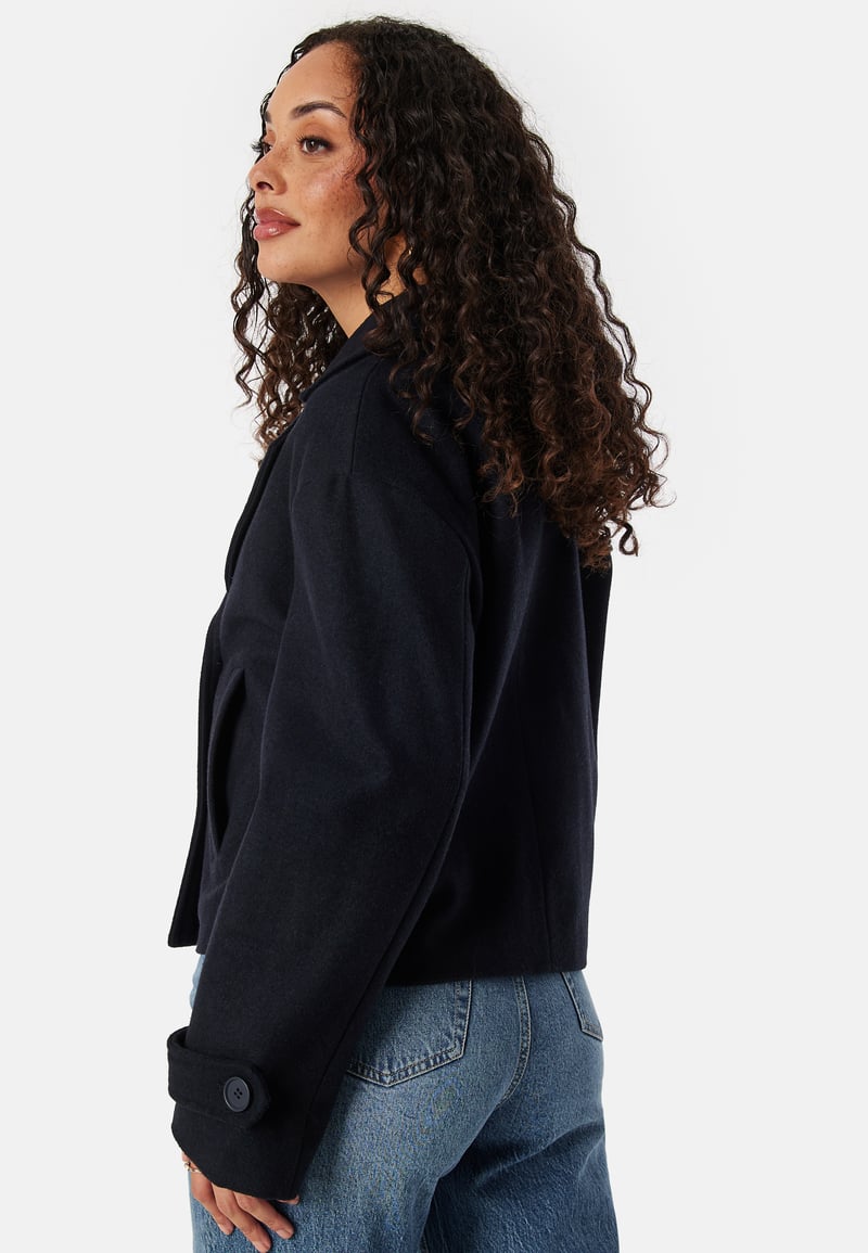 BUBBLEROOM Sophie Short Wool Blend Coat