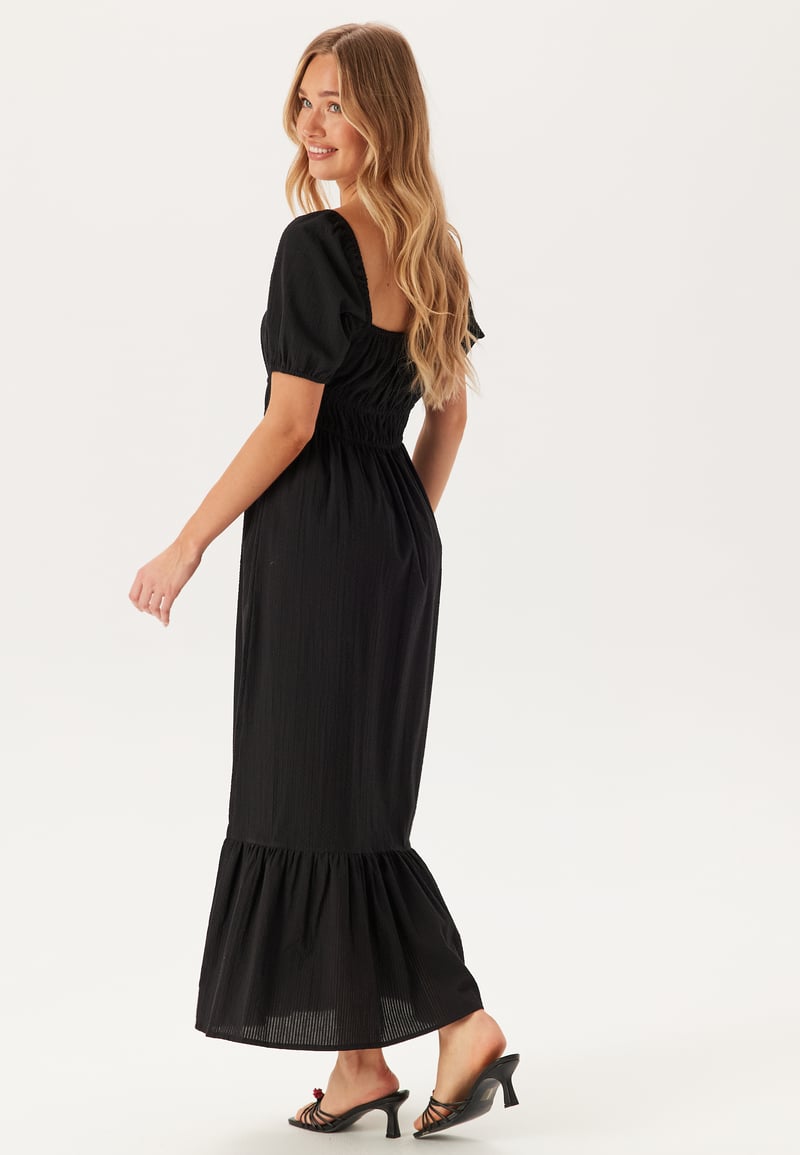 BUBBLEROOM Square Neck Cotton Maxi Dress