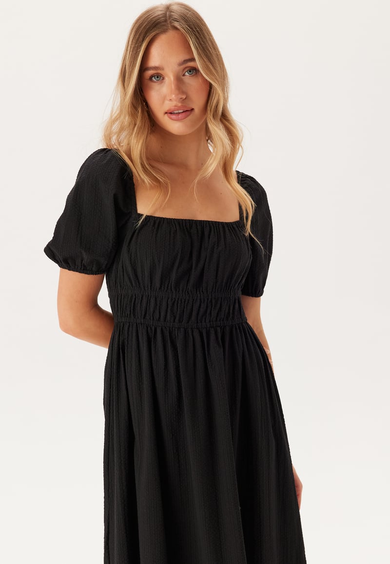 BUBBLEROOM Square Neck Cotton Maxi Dress