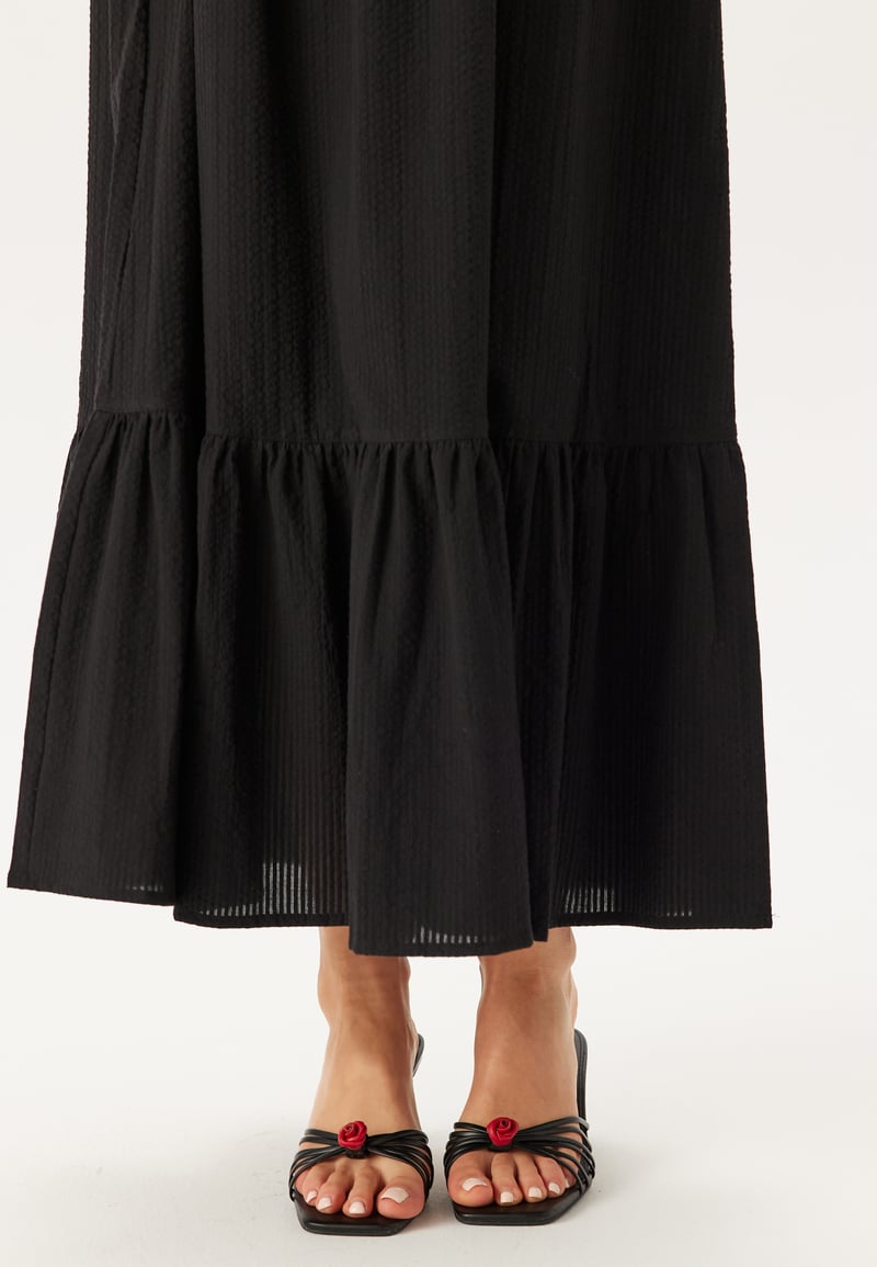 BUBBLEROOM Square Neck Cotton Maxi Dress