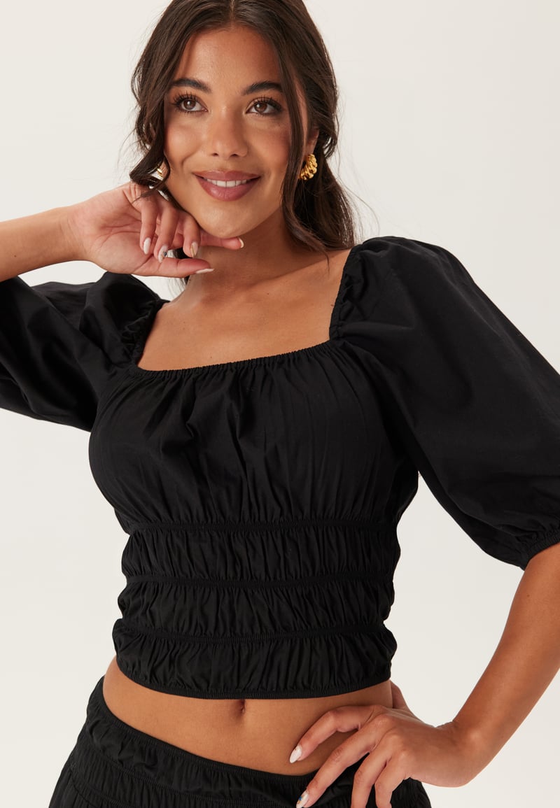 BUBBLEROOM Square Neck Smock Top