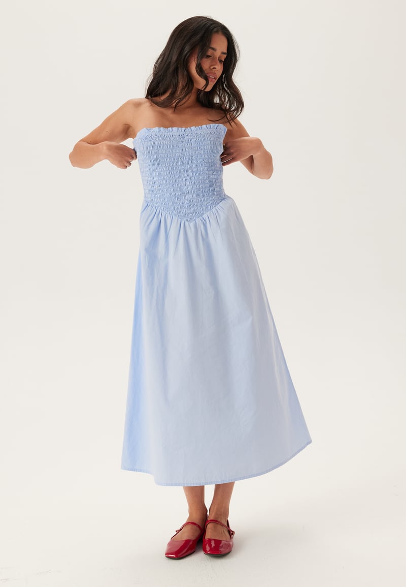 BUBBLEROOM Strap Smock Dress