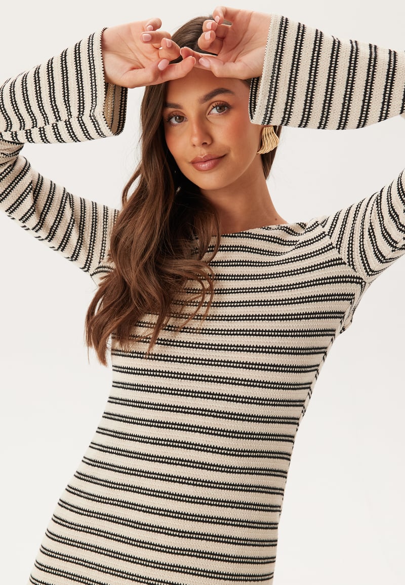 BUBBLEROOM Striped Maxi Dress