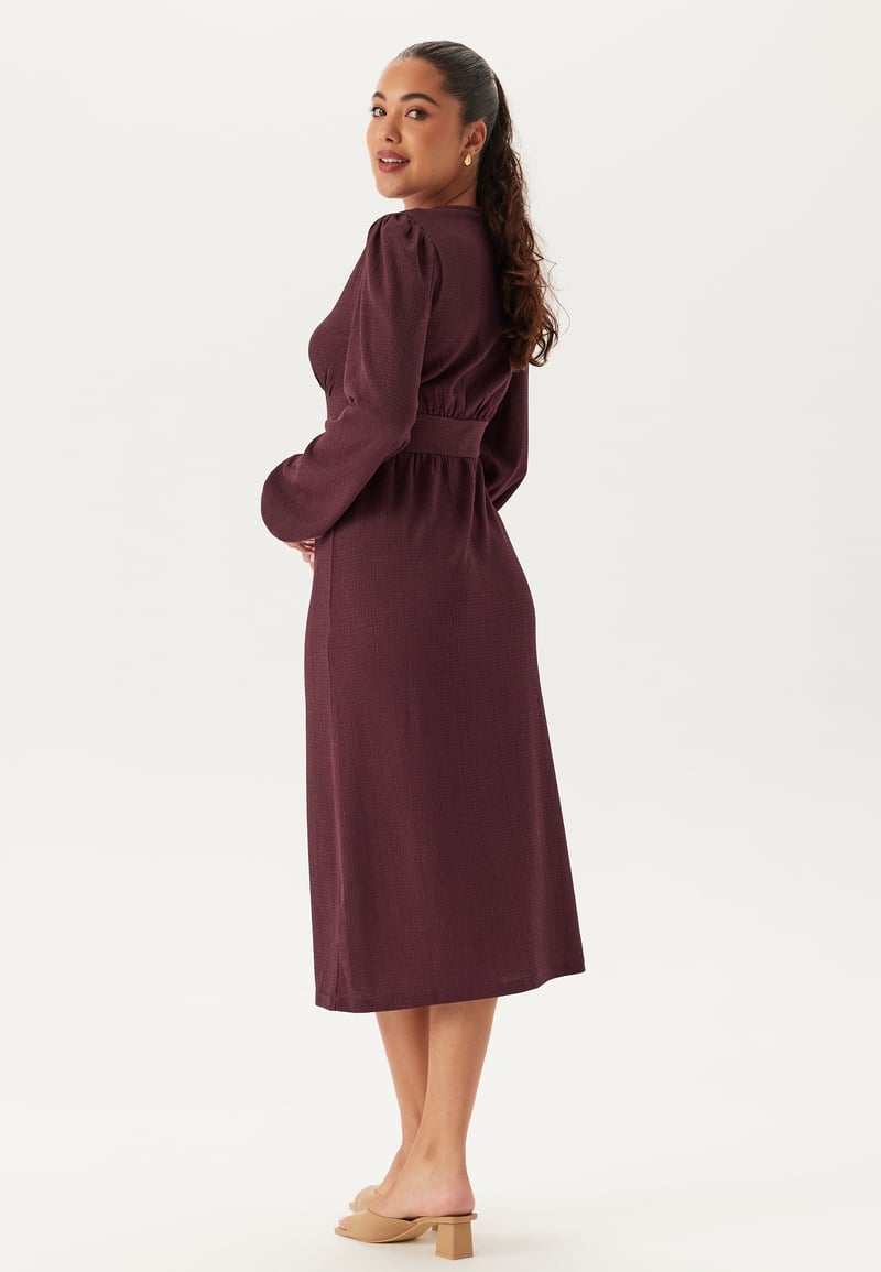 BUBBLEROOM Structure Button Midi Dress