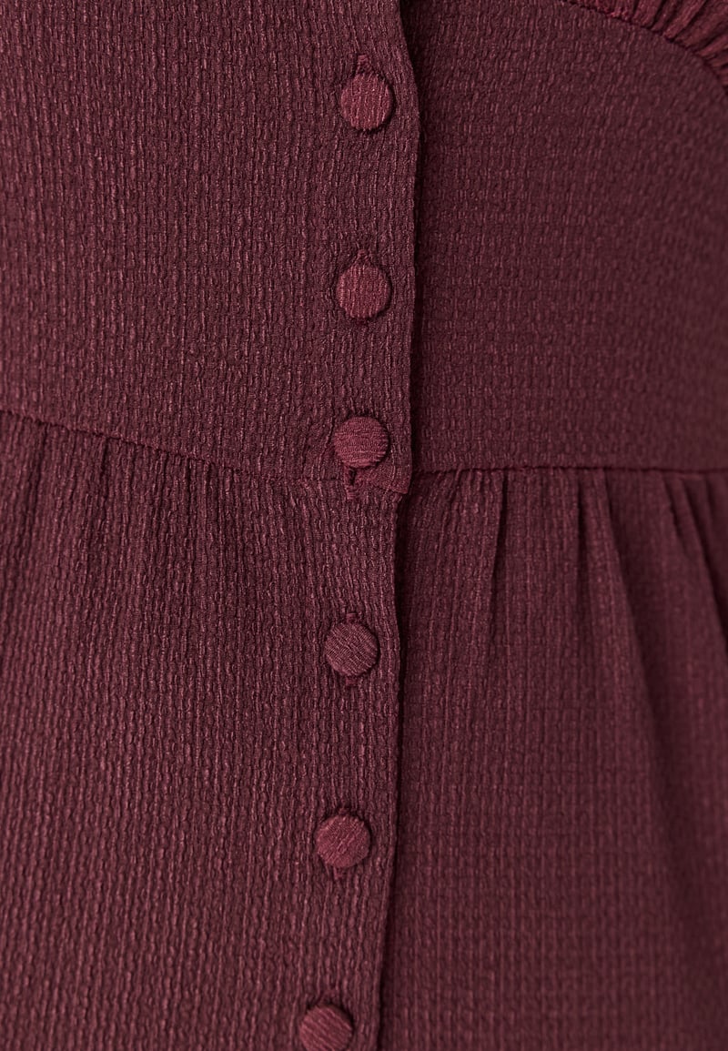 BUBBLEROOM Structure Button Midi Dress