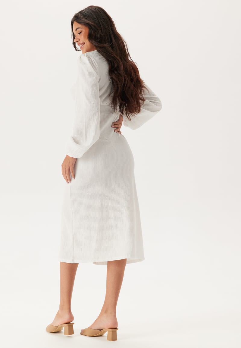 BUBBLEROOM Structure Button Midi Dress