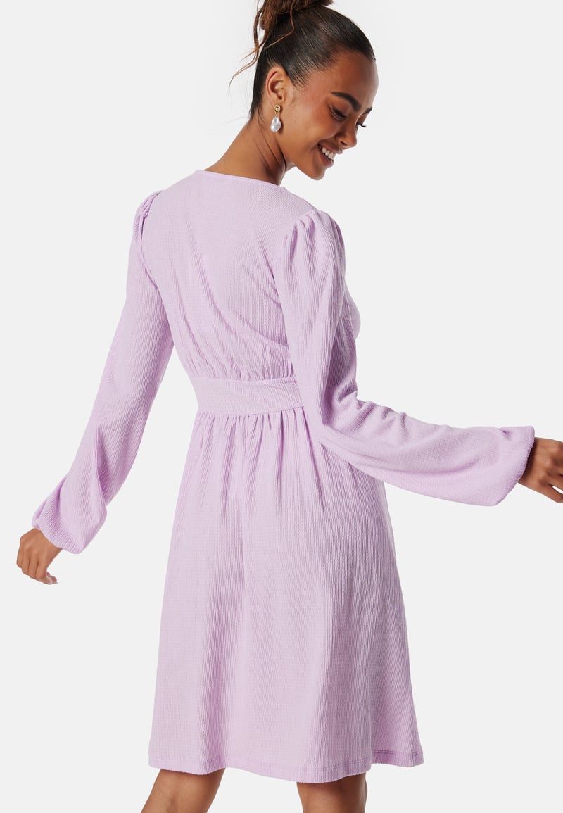 BUBBLEROOM Structure Button Short Dress