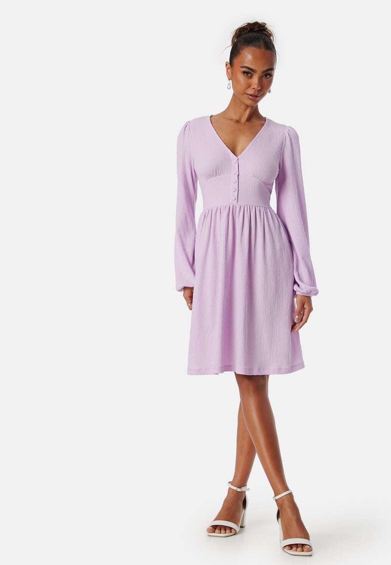 BUBBLEROOM Structure Button Short Dress