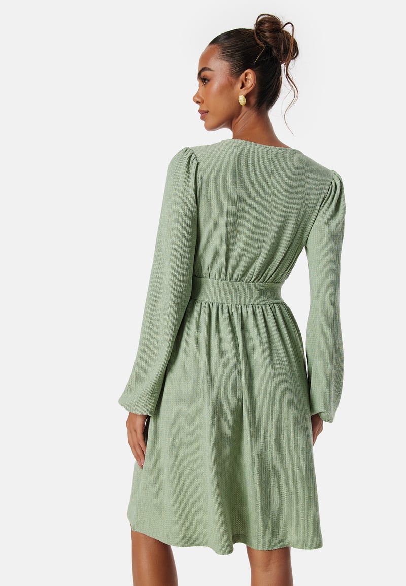 BUBBLEROOM Structure Button Short Dress