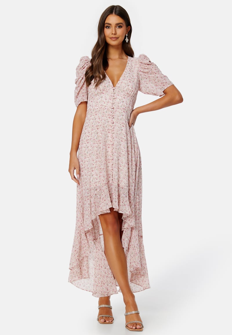 BUBBLEROOM Summer Luxe High-Low Midi Dress