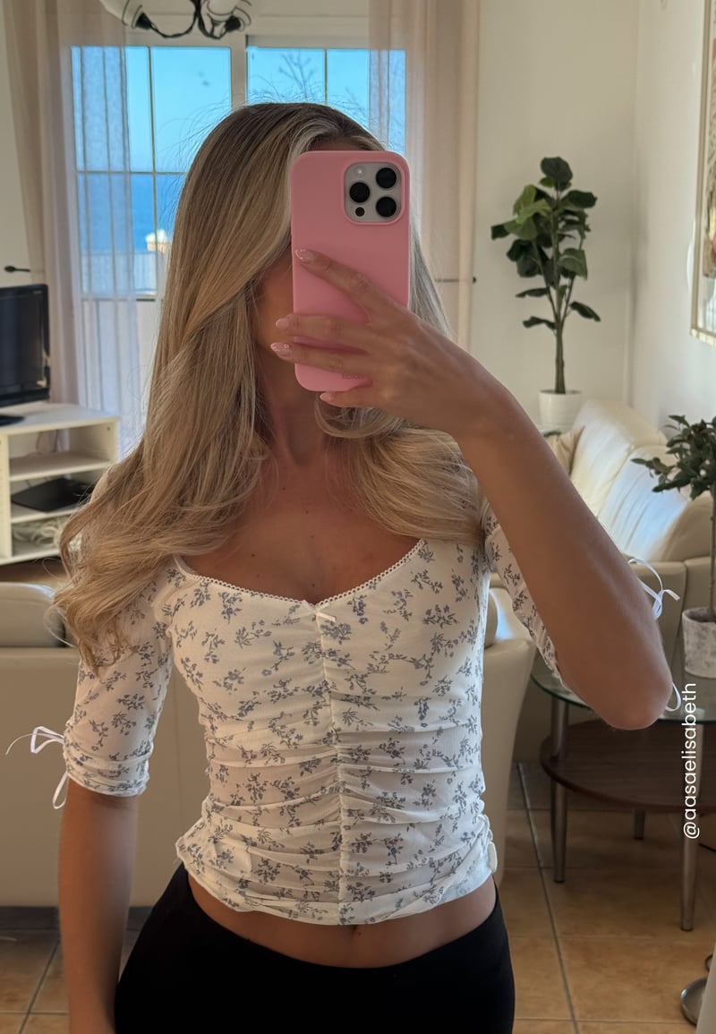 BUBBLEROOM Sweetheart Mesh Top