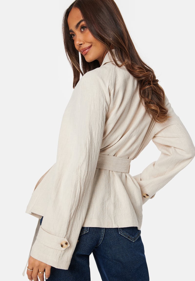 BUBBLEROOM Thelma Linen Trenchcoat