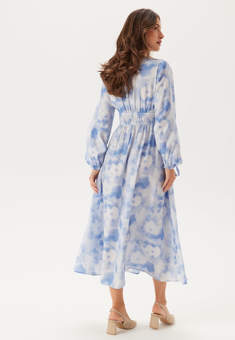 BUBBLEROOM CC V-neck Viscose Strap L/S Dress