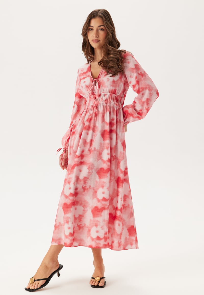 BUBBLEROOM CC V-neck Viscose Strap L/S Dress
