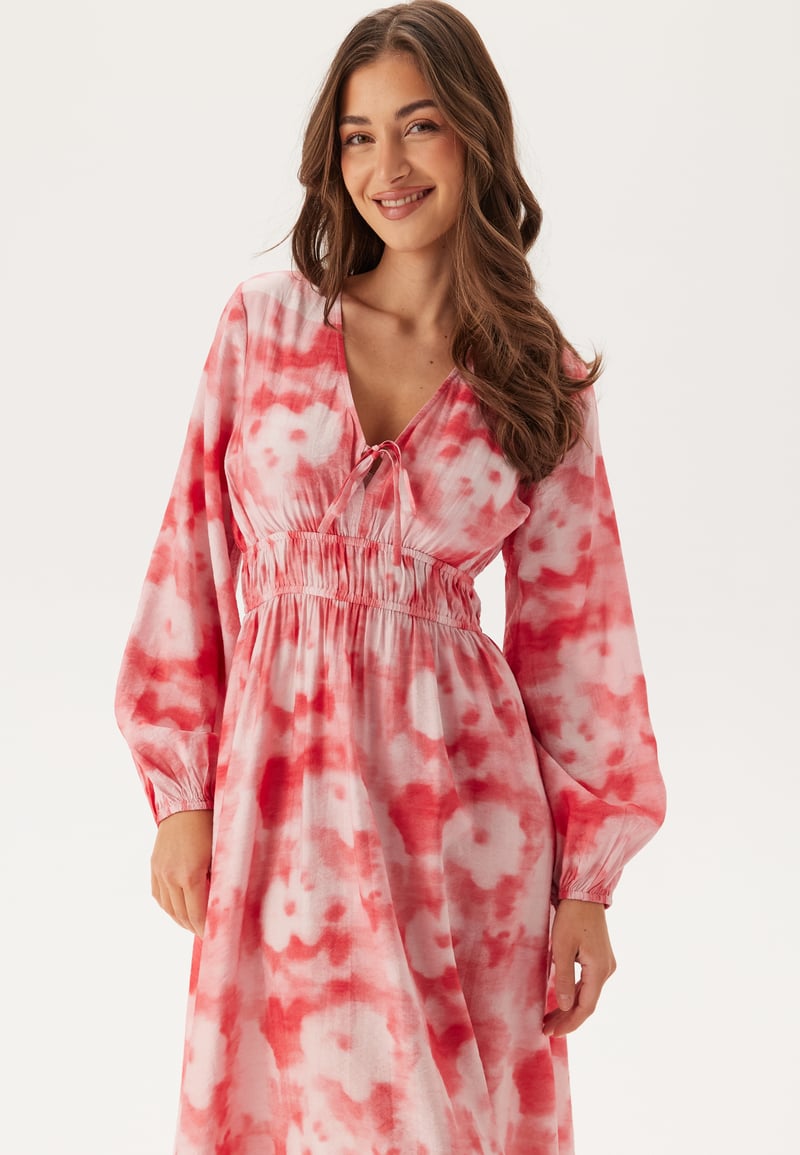 BUBBLEROOM CC V-neck Viscose Strap L/S Dress