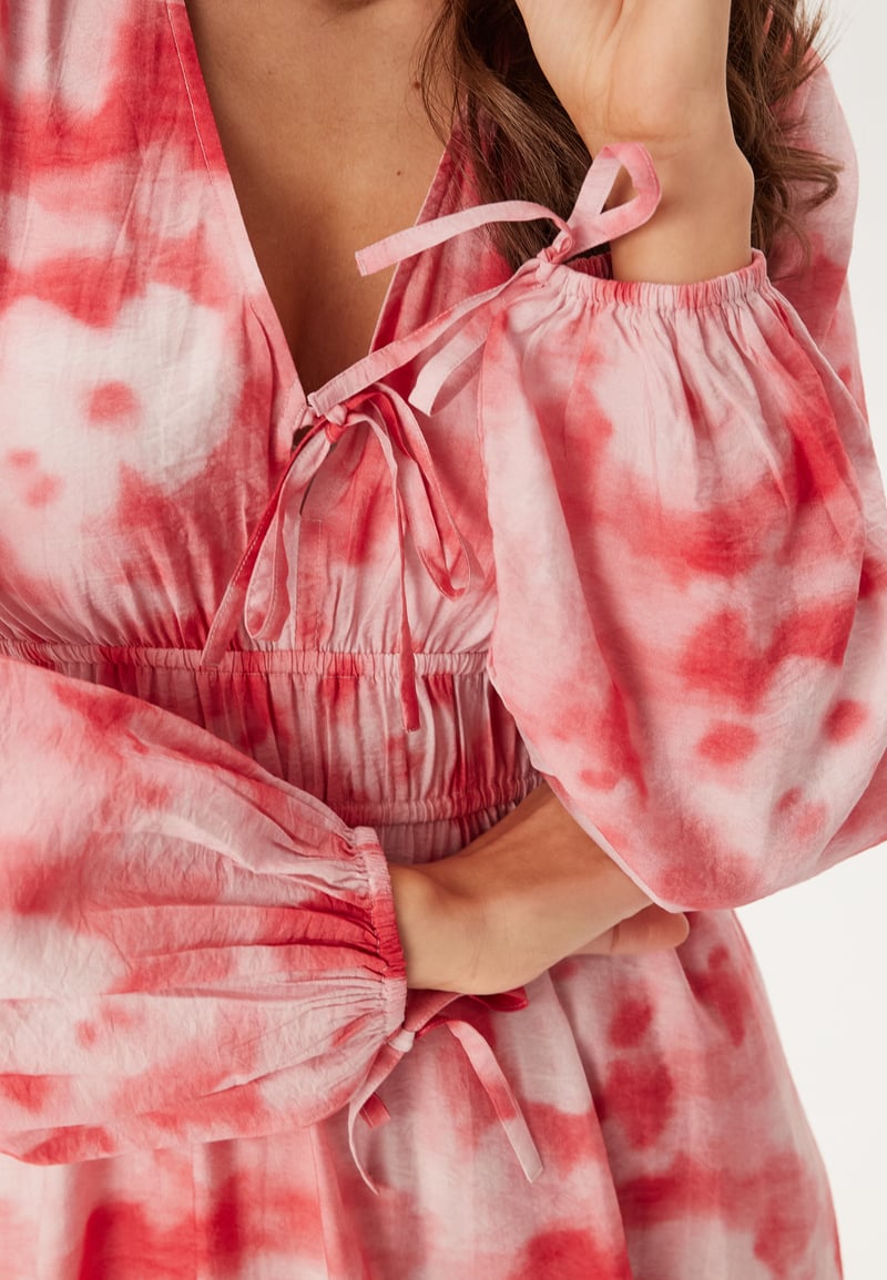 BUBBLEROOM CC V-neck Viscose Strap L/S Dress