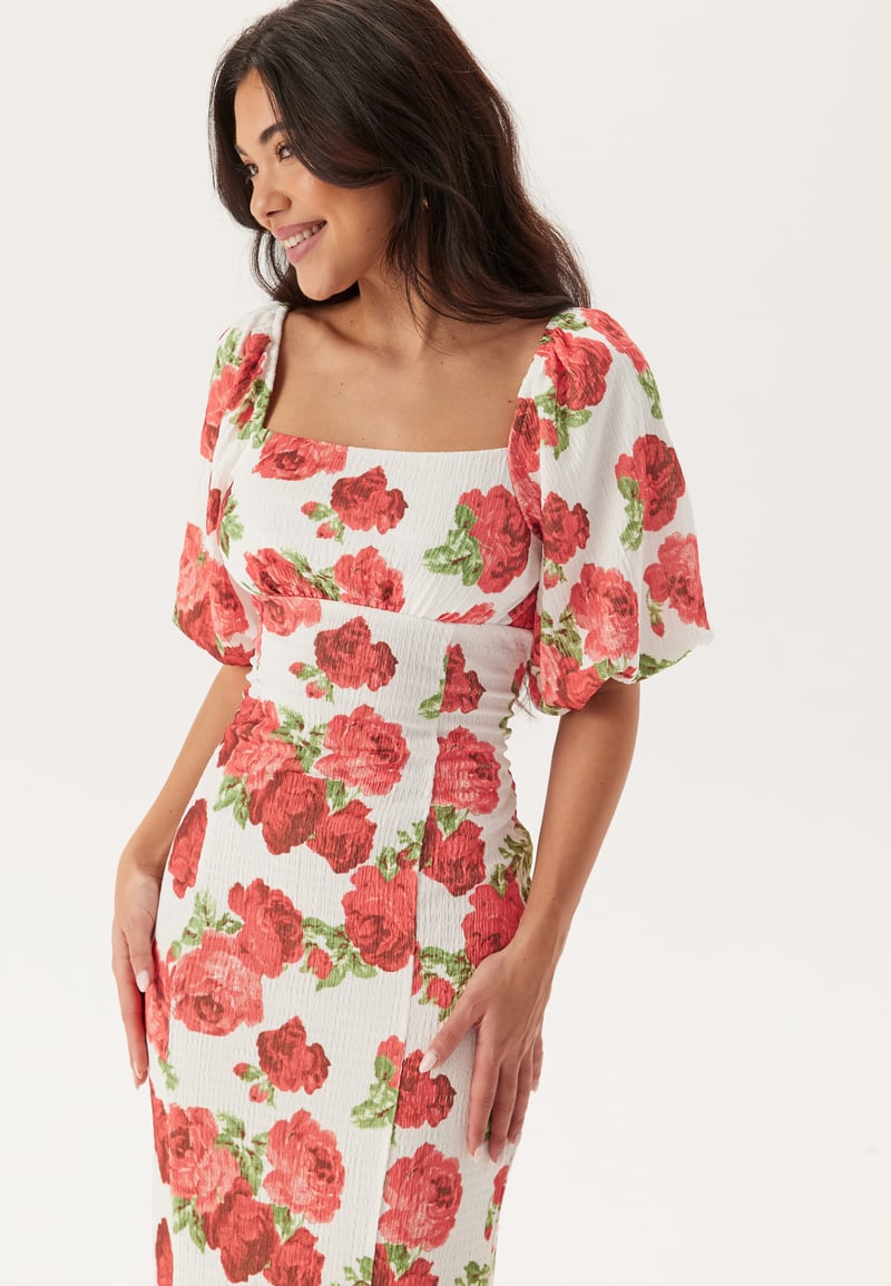 BUBBLEROOM Volume Sleeve Midi Dress