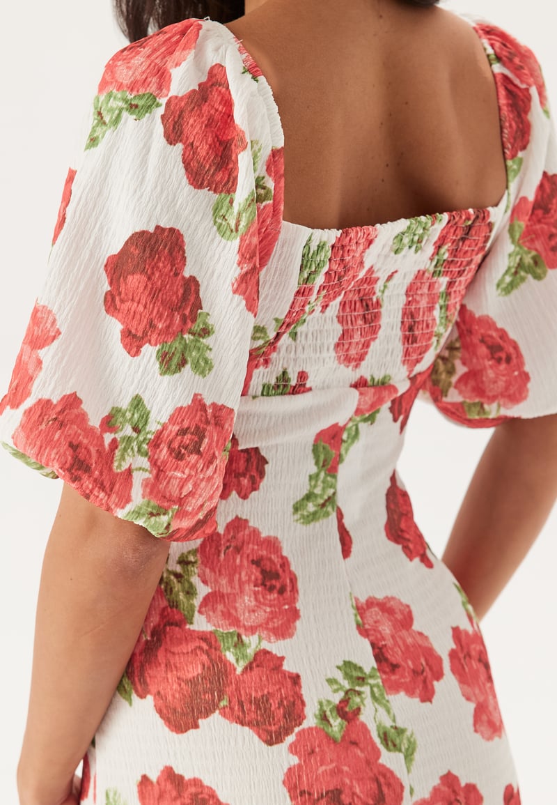 BUBBLEROOM Volume Sleeve Midi Dress