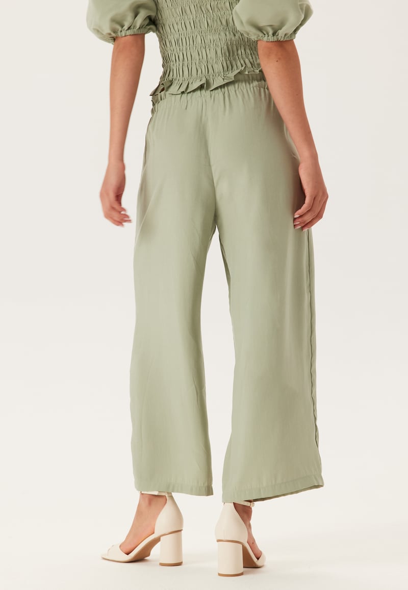 BUBBLEROOM Wide Ankle Modal Trousers