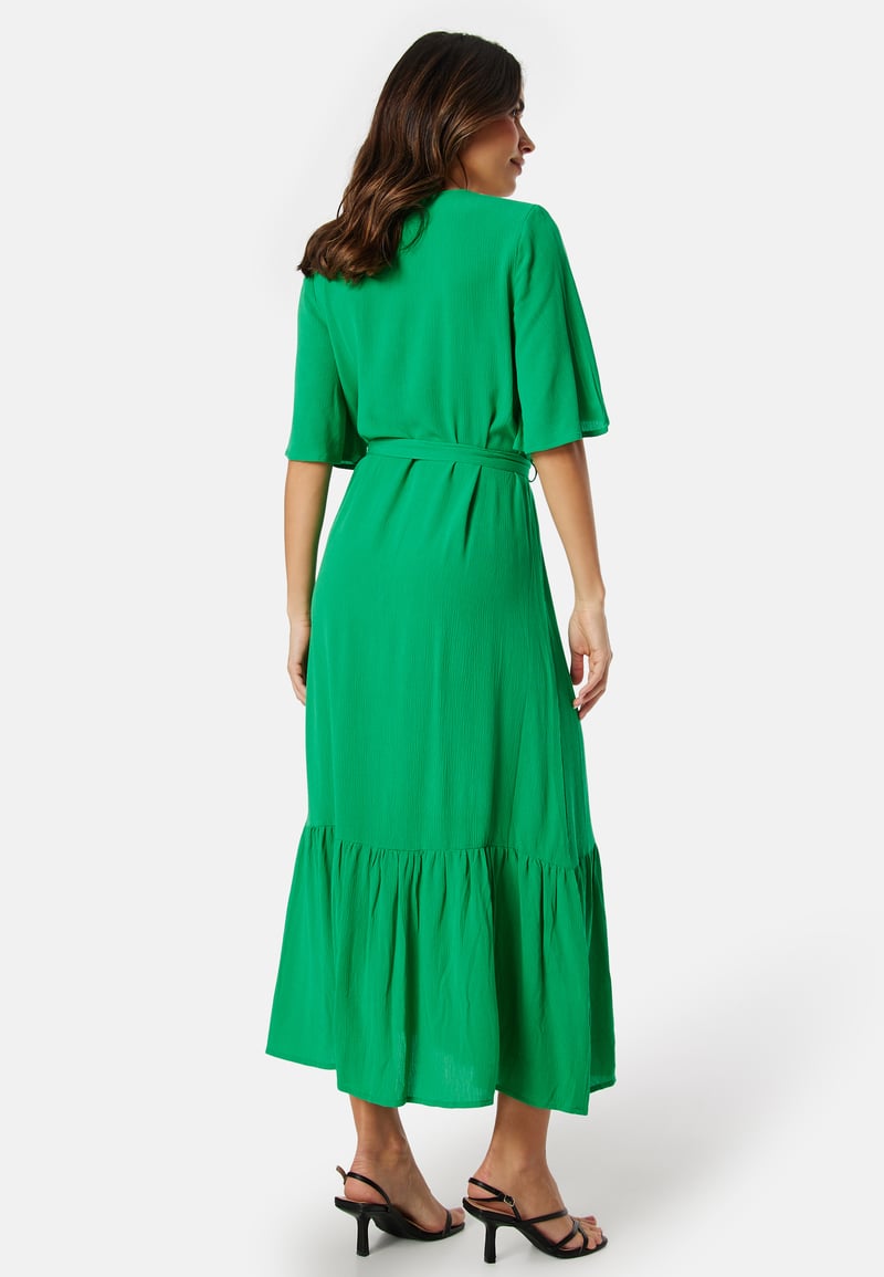 BUBBLEROOM Butterfly Sleeve Viscose Dress