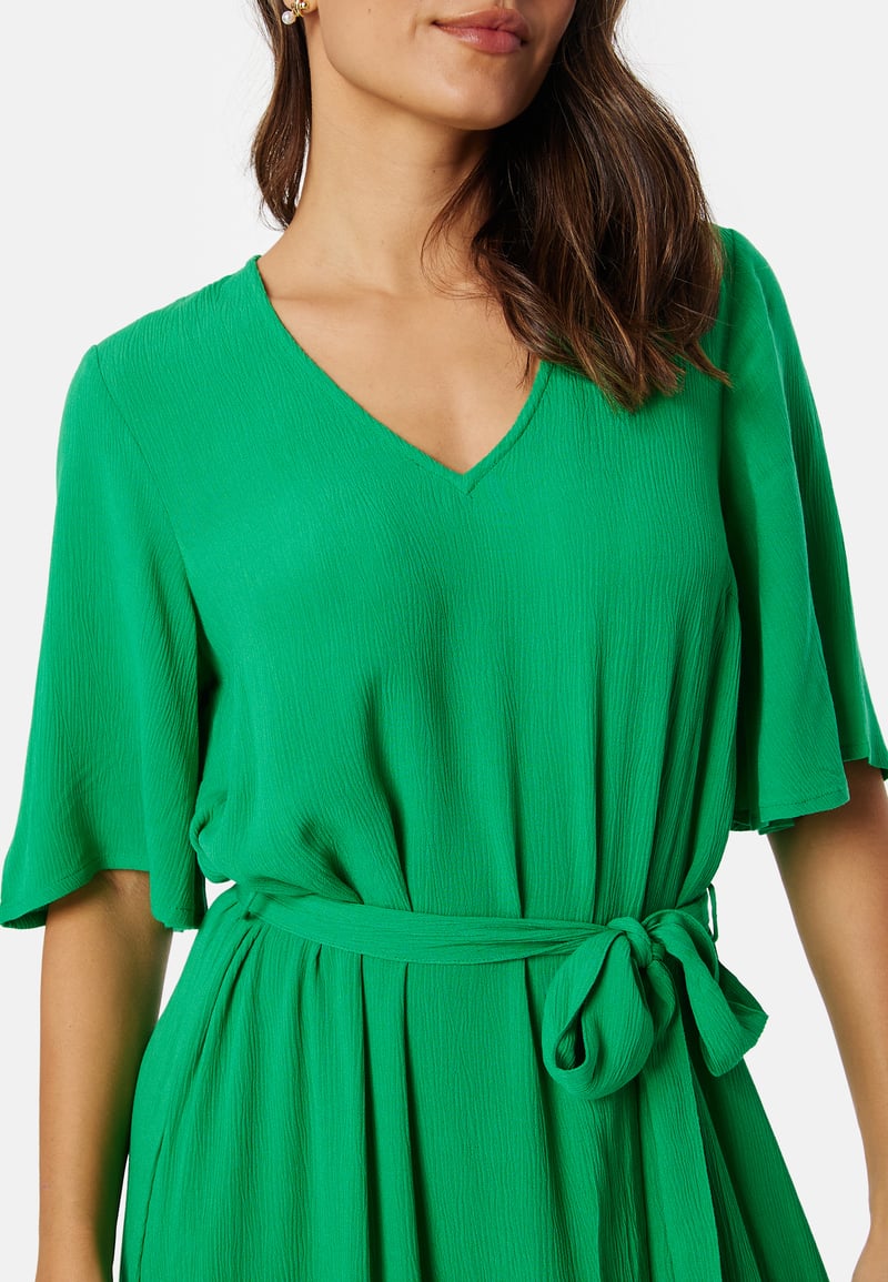 BUBBLEROOM Butterfly Sleeve Viscose Dress