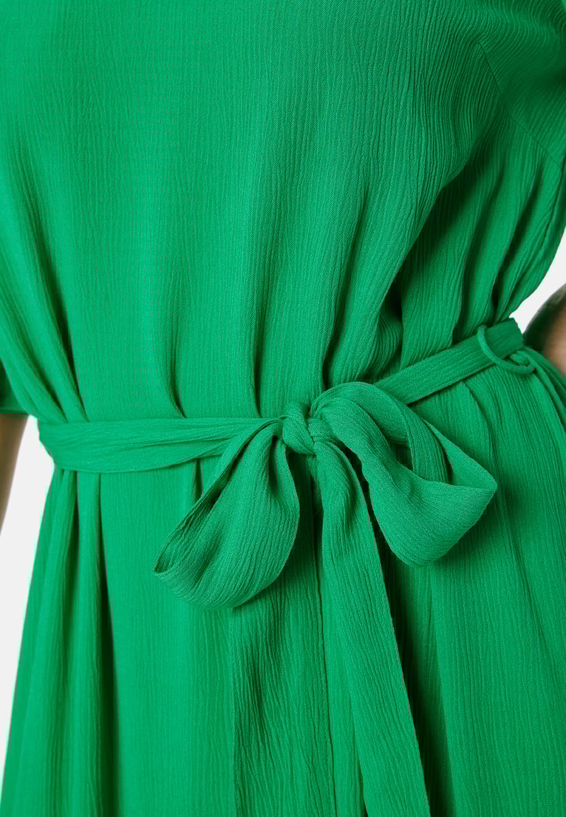 BUBBLEROOM Butterfly Sleeve Viscose Dress