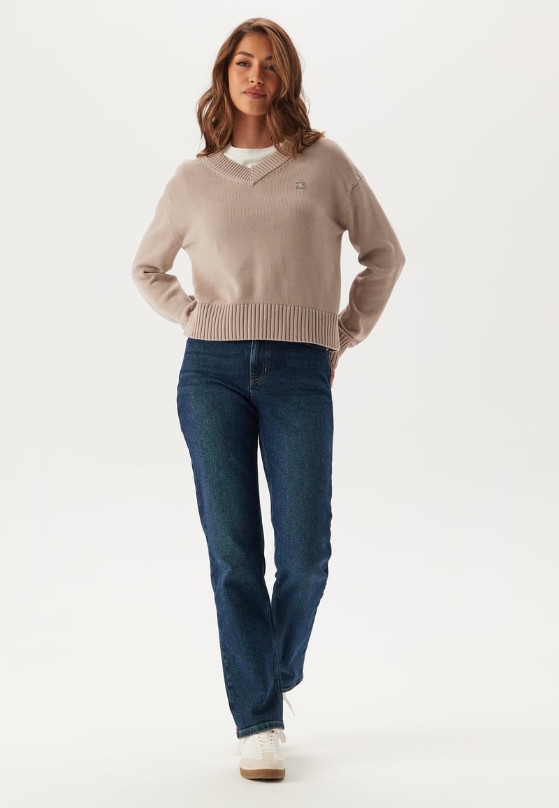 Calvin Klein Jeans Ck Embro Badge V-neck Sweater