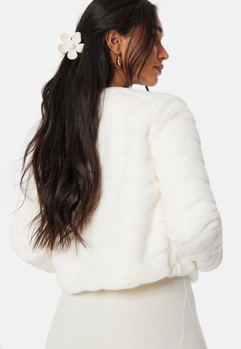Chiara Forthi Short Party Faux Fur Jacket