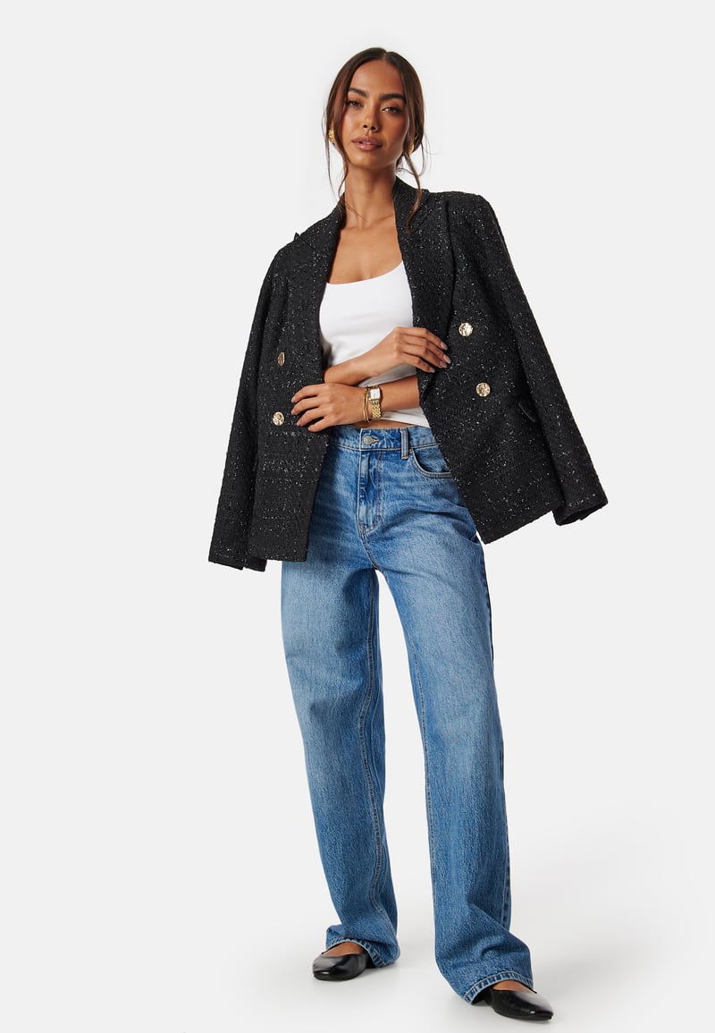 Chiara Forthi Double Breasted Bouclé Blazer