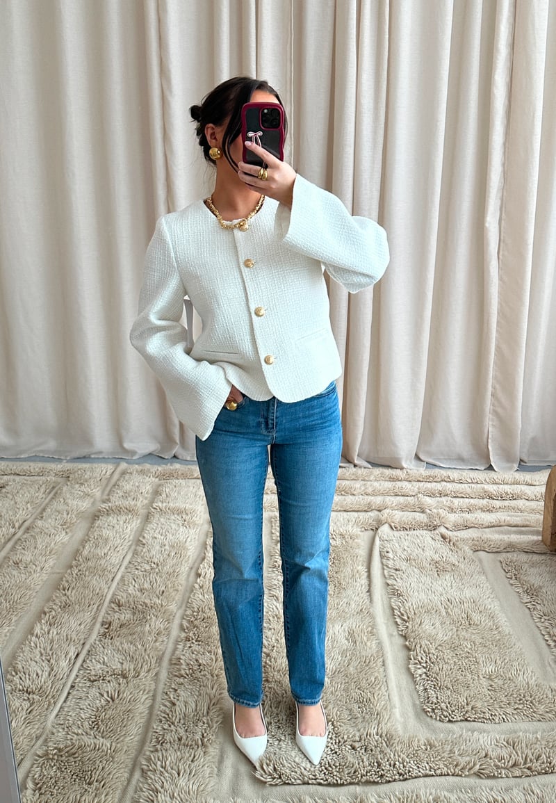 Chiara Forthi Wide Sleeve Bouclé Jacket