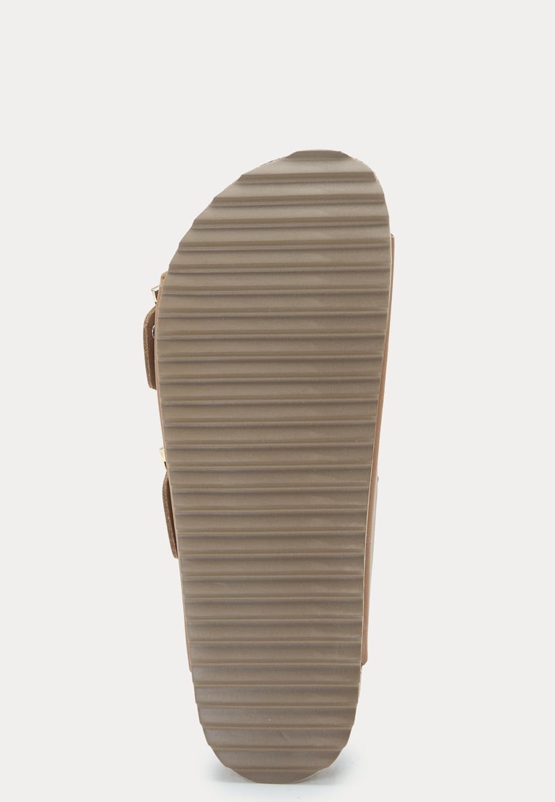 Colors of California Two Buckle Sandal Nubuck Stras