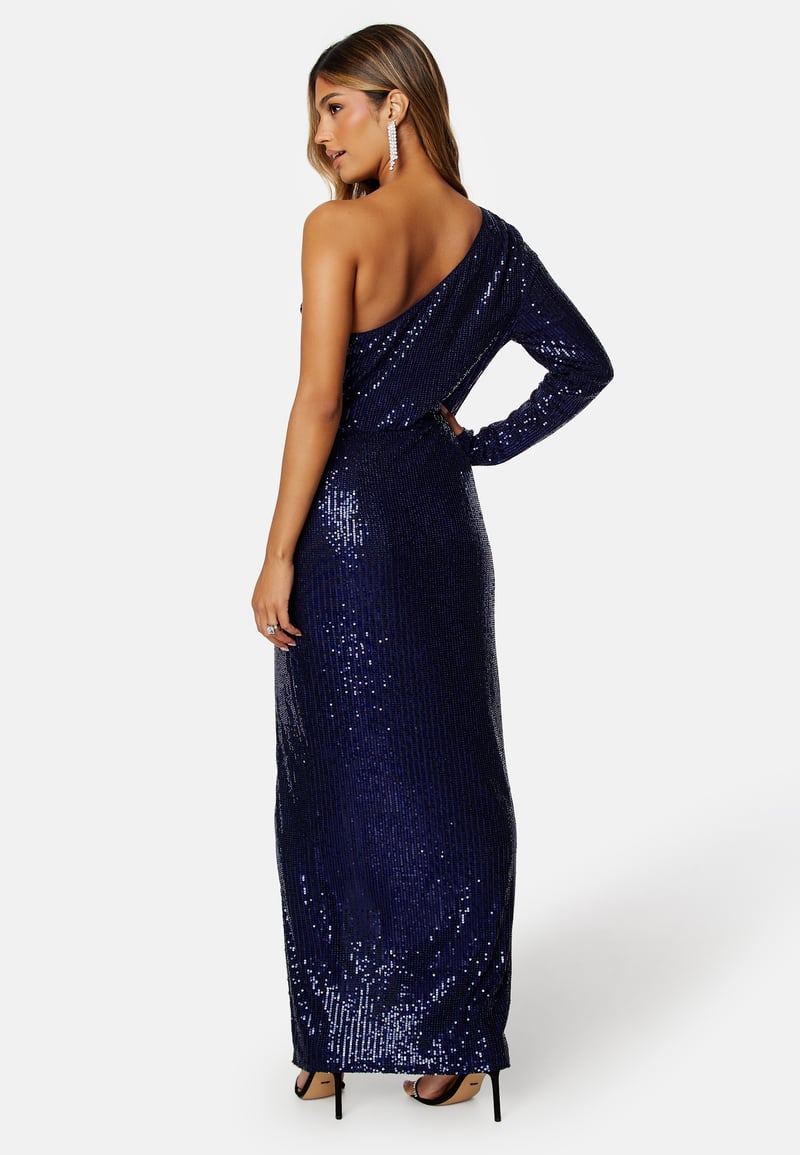 Elle Zeitoune Opal Sequin One Shoulder Dress
