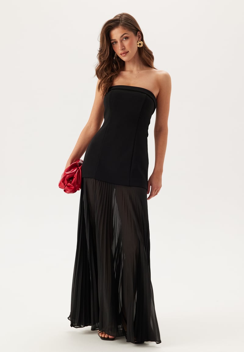 FOREVER NEW Bethie Strapless Sheer Skirt Dress
