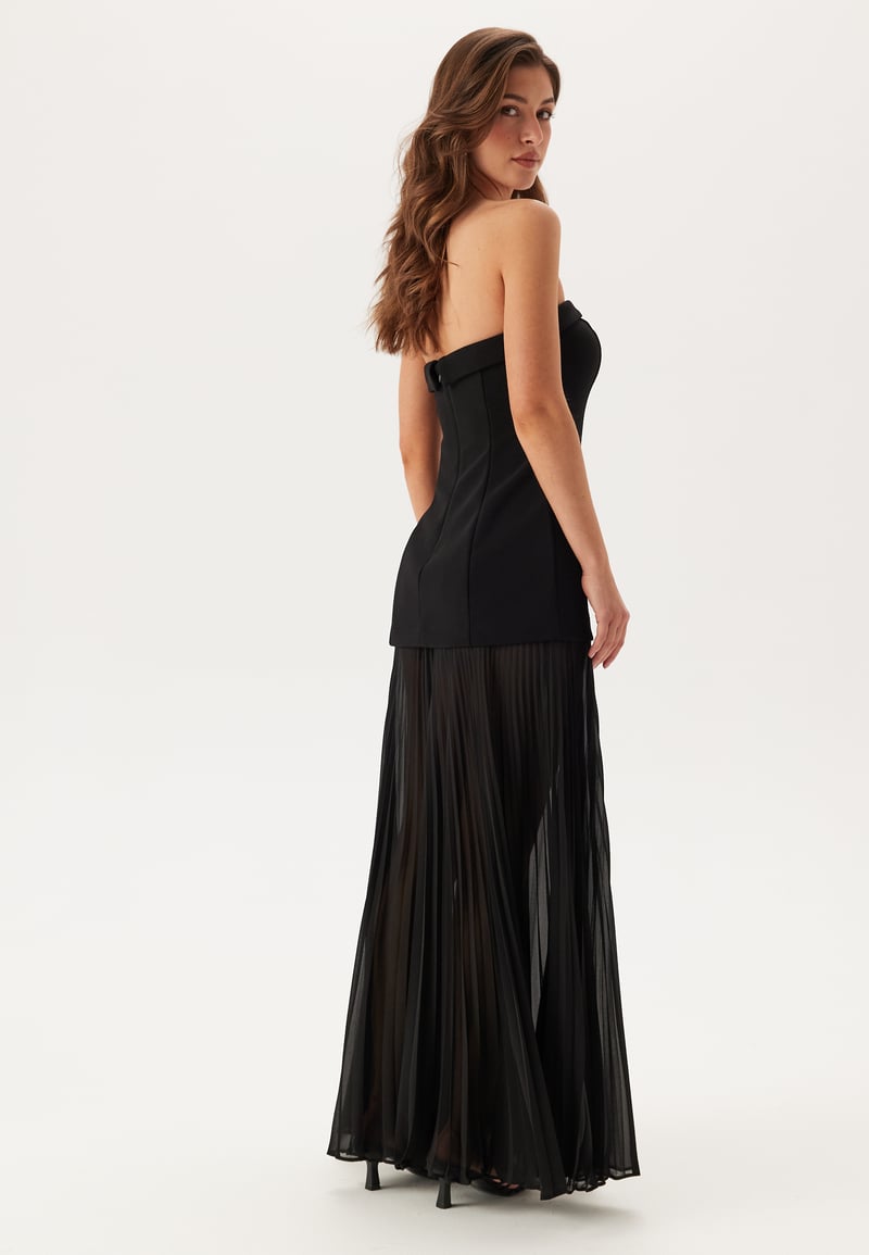 FOREVER NEW Bethie Strapless Sheer Skirt Dress