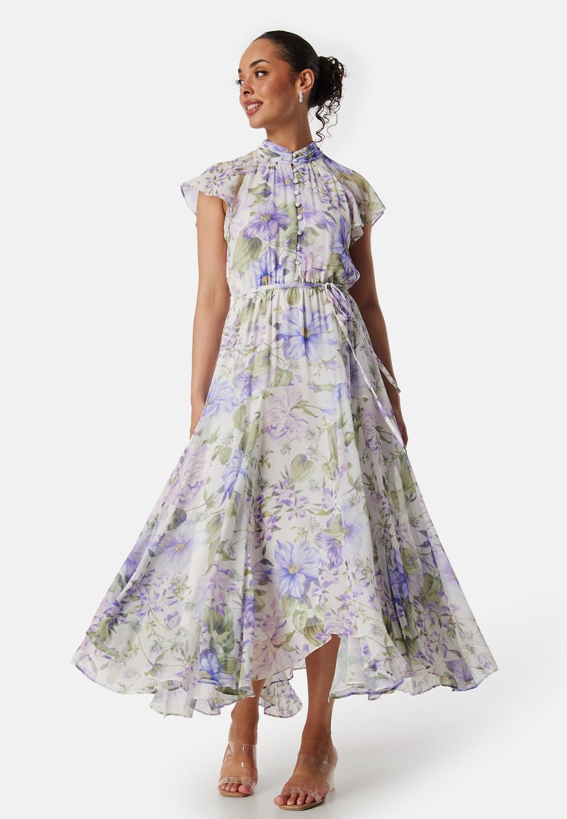 FOREVER NEW Freya Flutter Sleeve Midi Dress