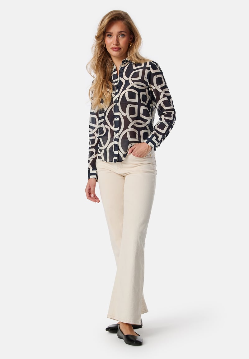 GANT Monogram Print Silk Shirt