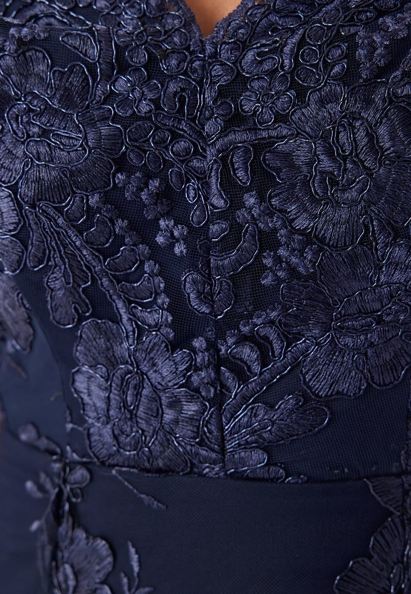 Goddiva Embroidered Lace Dress