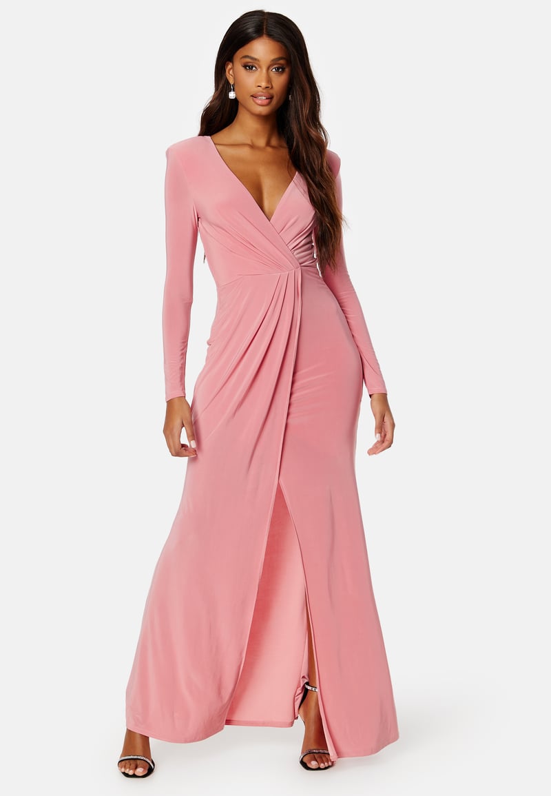 Goddiva Long Sleeve Maxi Dress